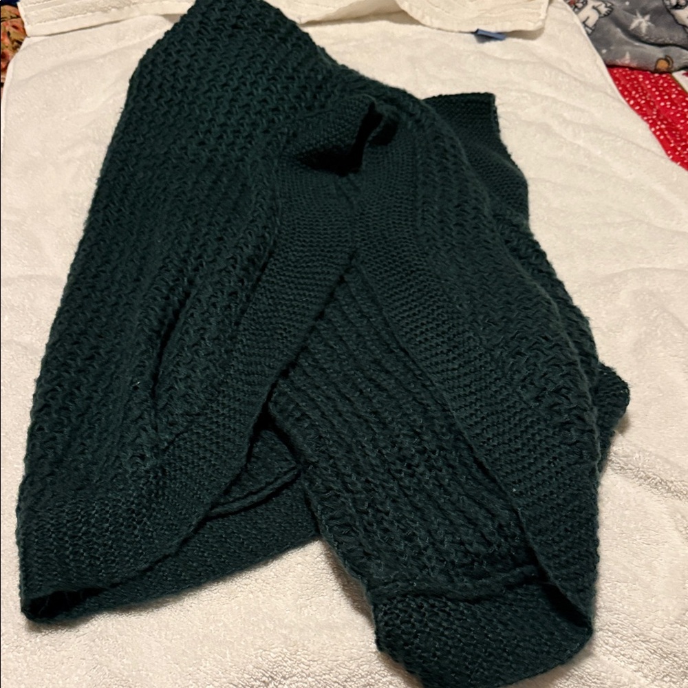 LC Lauren Conrad Dark Green Cowl Neck Sweater - Picture 4 of 6